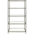 Libra Patterdale Hand Forged Shelving Unit Table Dark Bronze with Glass Shelves